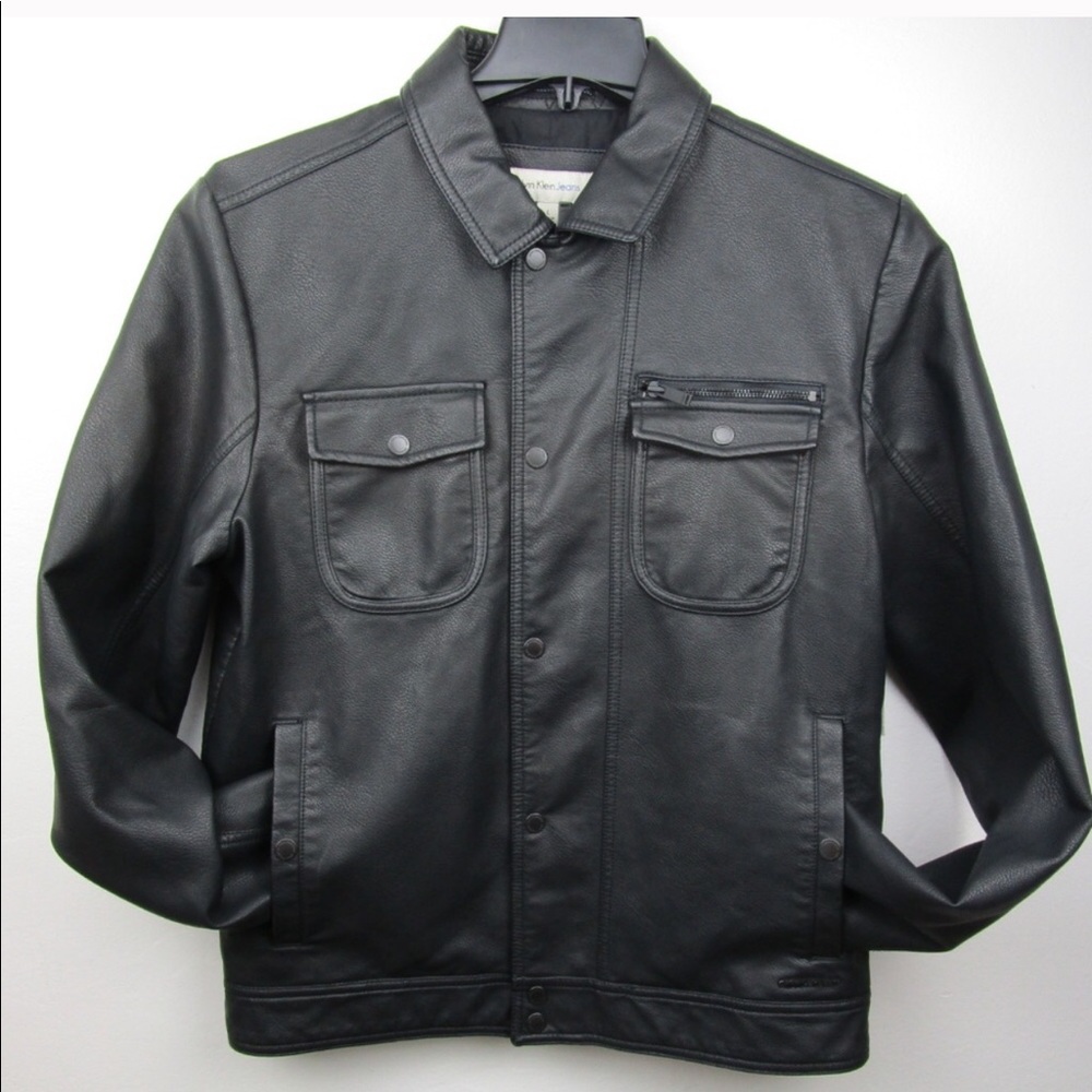 Calvin Klein Faux Leather Jacket